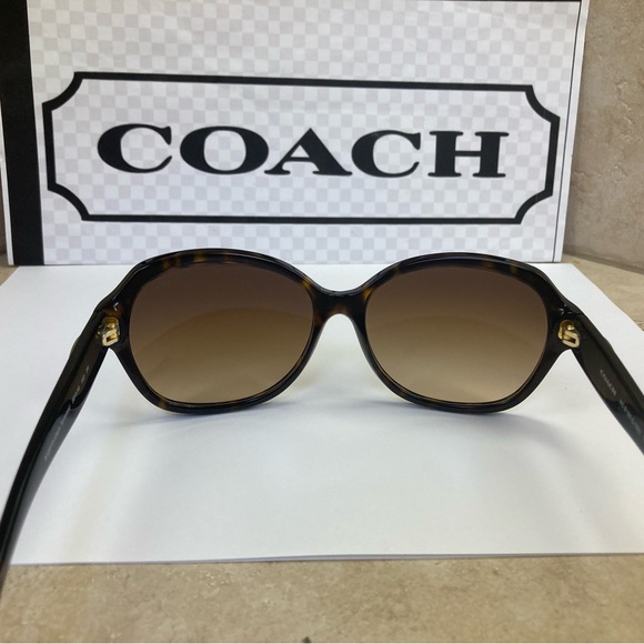 New Coach HC8150 L133 512013 Dark Tortoise sunglasses - Picture 8 of 14